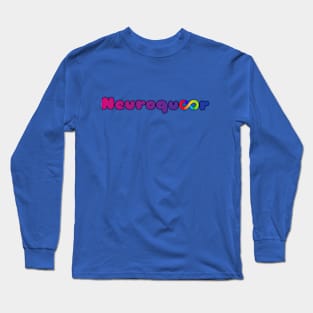 Neuroqueer bi flag infinity neurodivergent autistic pride Long Sleeve T-Shirt